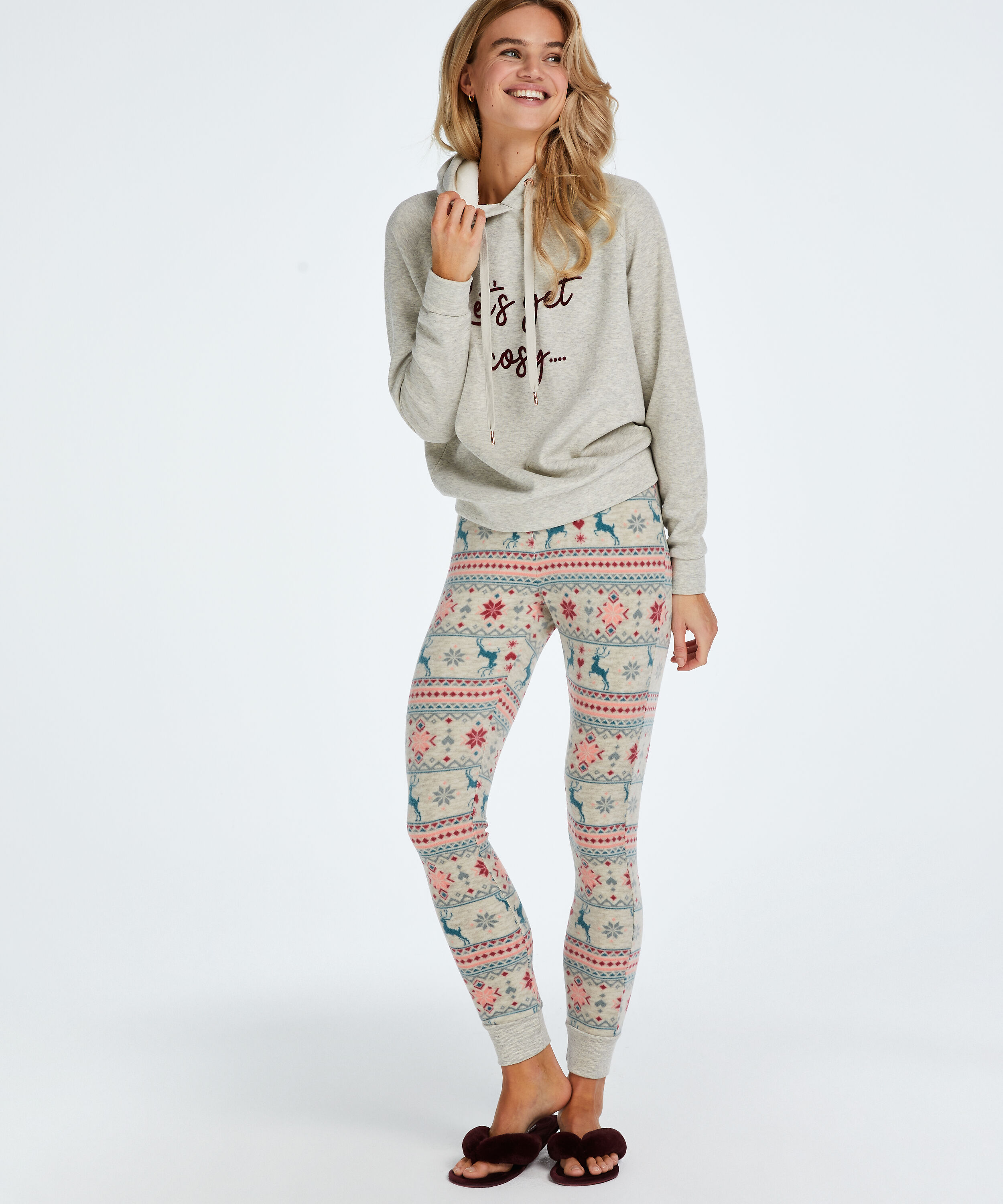 leggings en micro-polaire, Beige