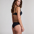 Slip br&eacute;silien Invisible coton, Noir