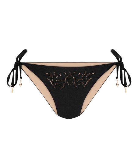 Bas de bikini Boho Cheeky, Noir