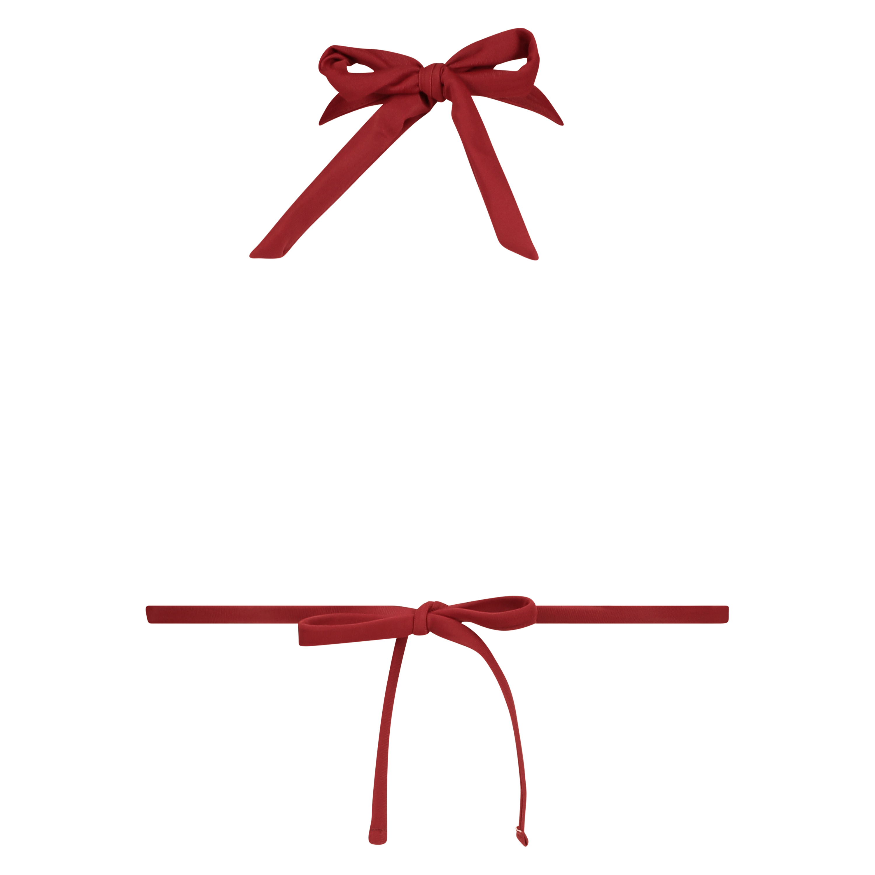 Top de bikini Triangle Pagoda, Rouge, main