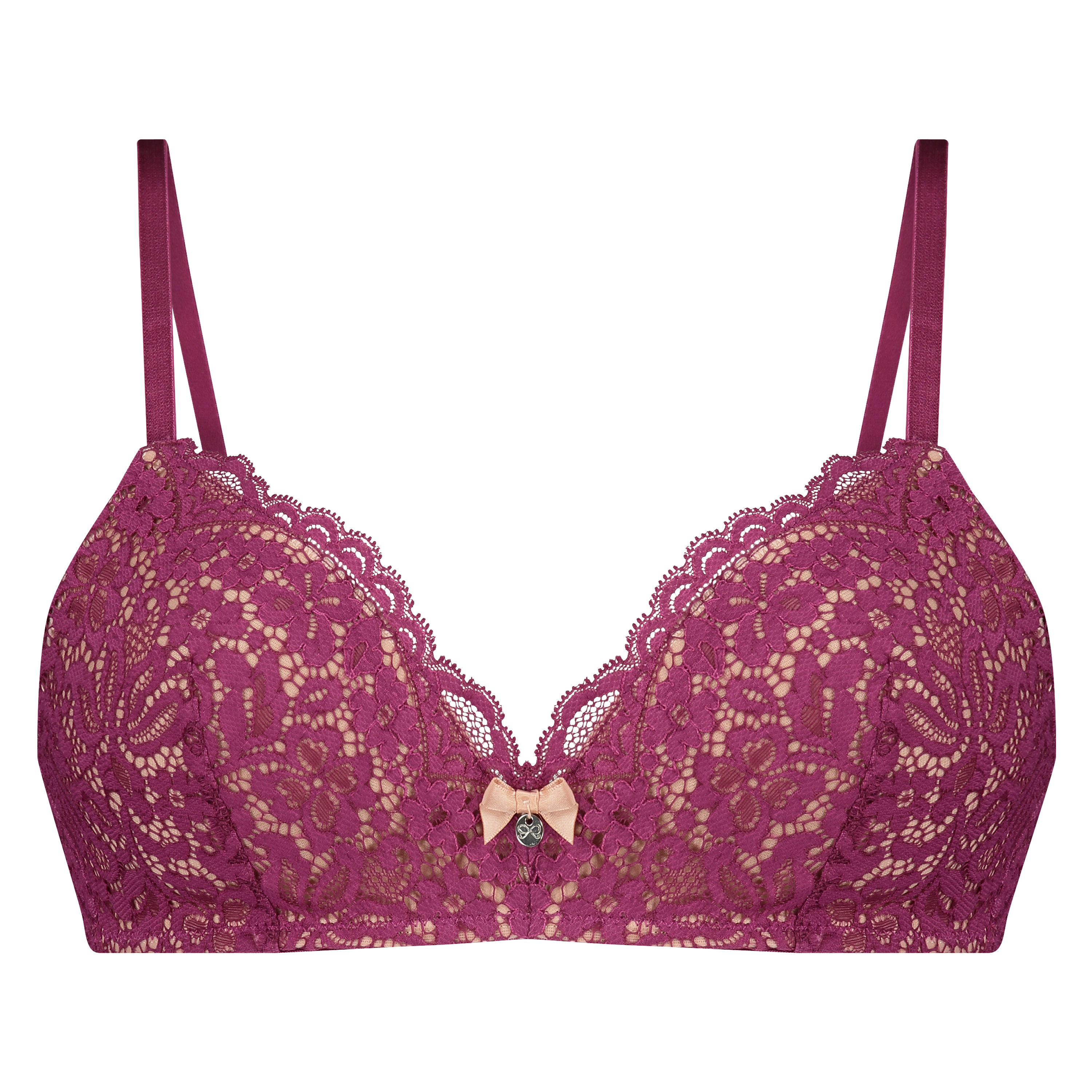 Soutien-gorge sans armature préformé Rose, Violet, main