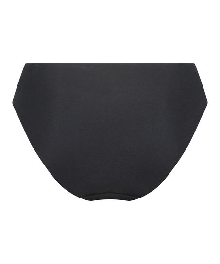 Slip invisible en coton, Noir