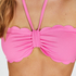 Haut de bikini bandeau Scallop, Rose