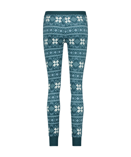 leggings en micro-polaire, Bleu