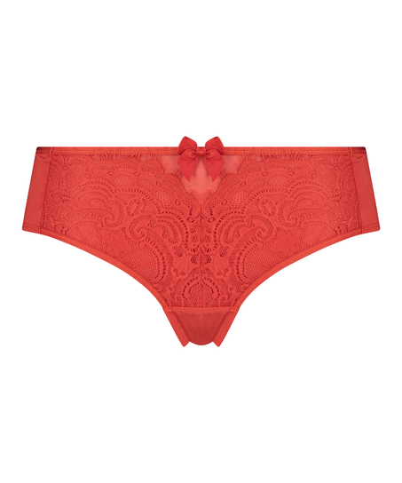 Slip brésilien avec dos ouvert Kat, Rouge