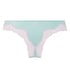 Slip brésilien Lace & Shine, Bleu