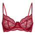 Soutien-gorge non-rembourr&eacute; &agrave; armatures Isabelle, Rouge
