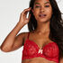Soutien-gorge &agrave; armatures non-pr&eacute;form&eacute; Latrice, Rouge