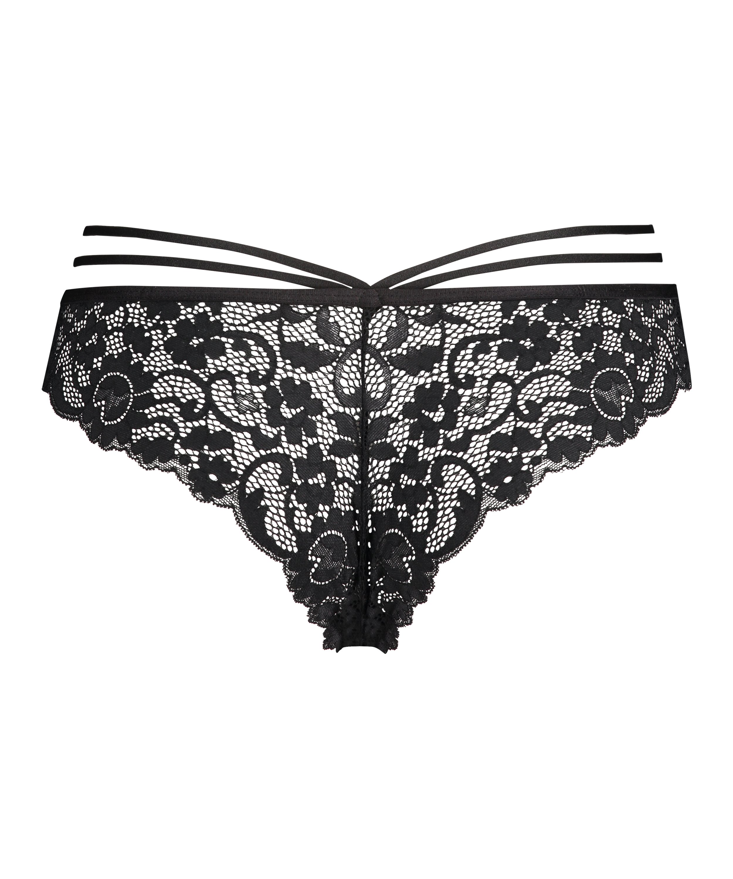 Slip brésilien Almuth, Noir, main