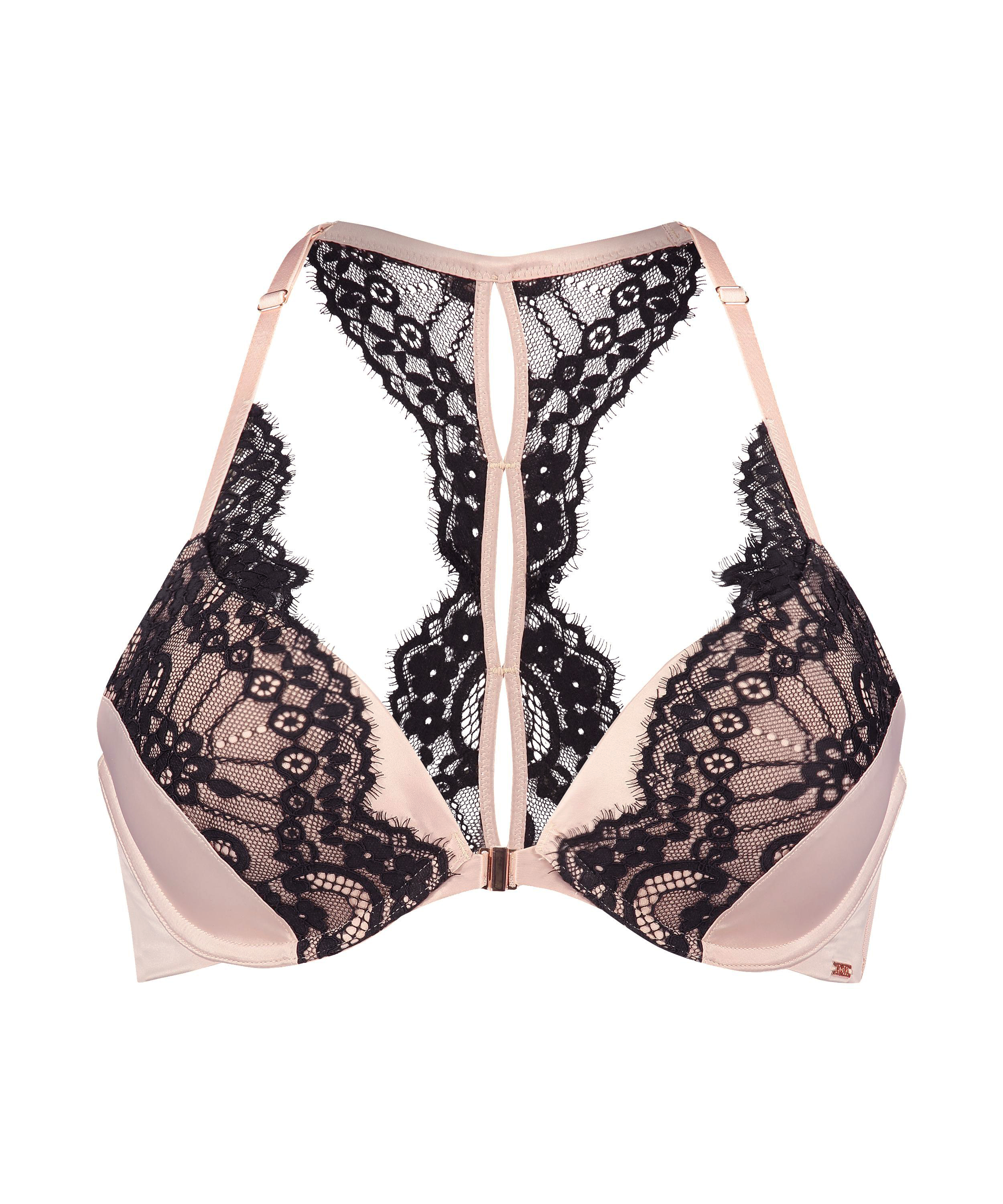 Soutien-gorge push-up pr&eacute;form&eacute; Amelia, Rose, main