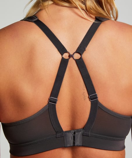 HKMX Soutien-gorge de sport The All Star Maintien niveau 2, Gris