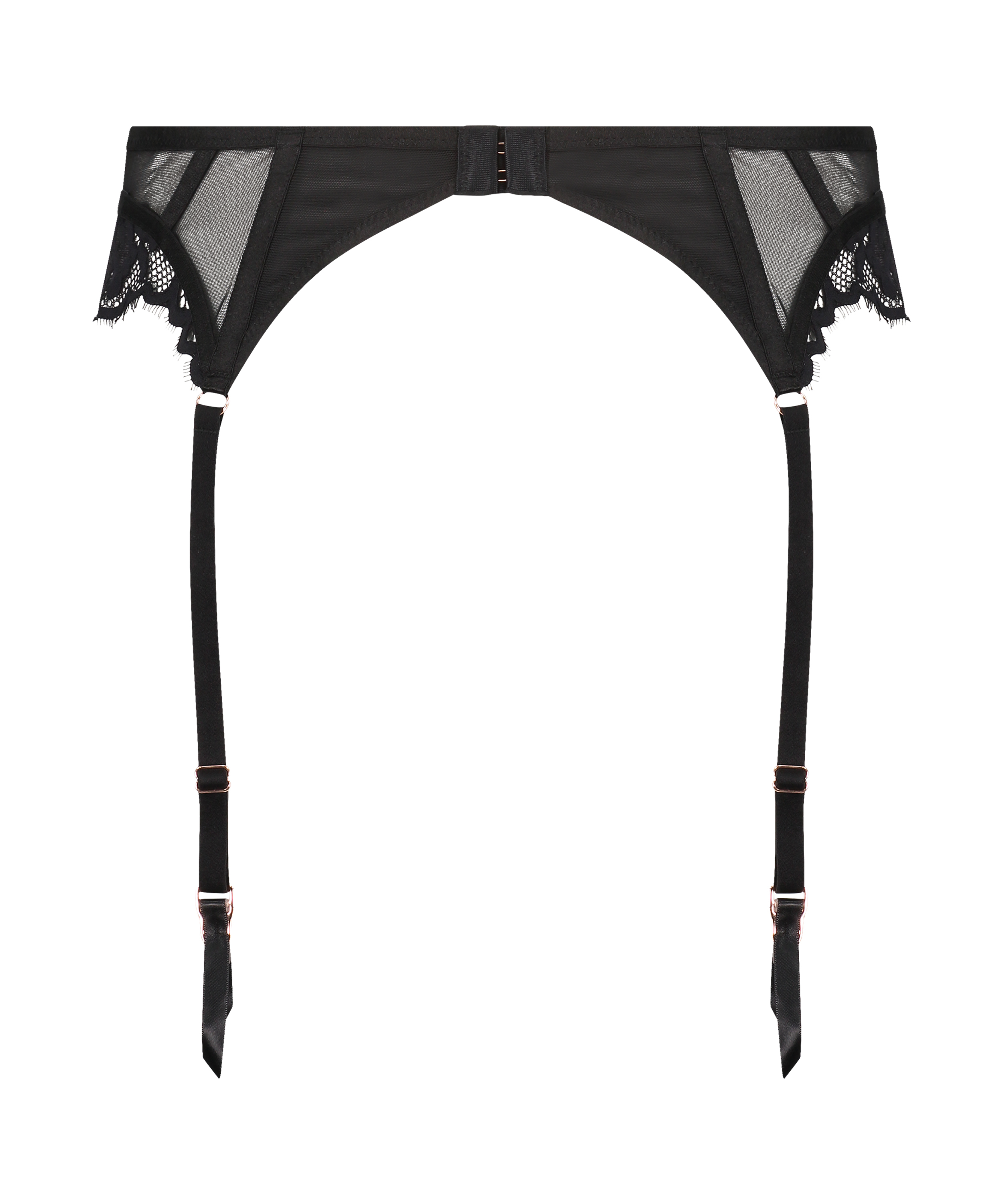 Porte-jarretelles Jacqueline, Noir, main