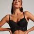 Soutien-gorge à armatures préformé longline Arabella, Noir