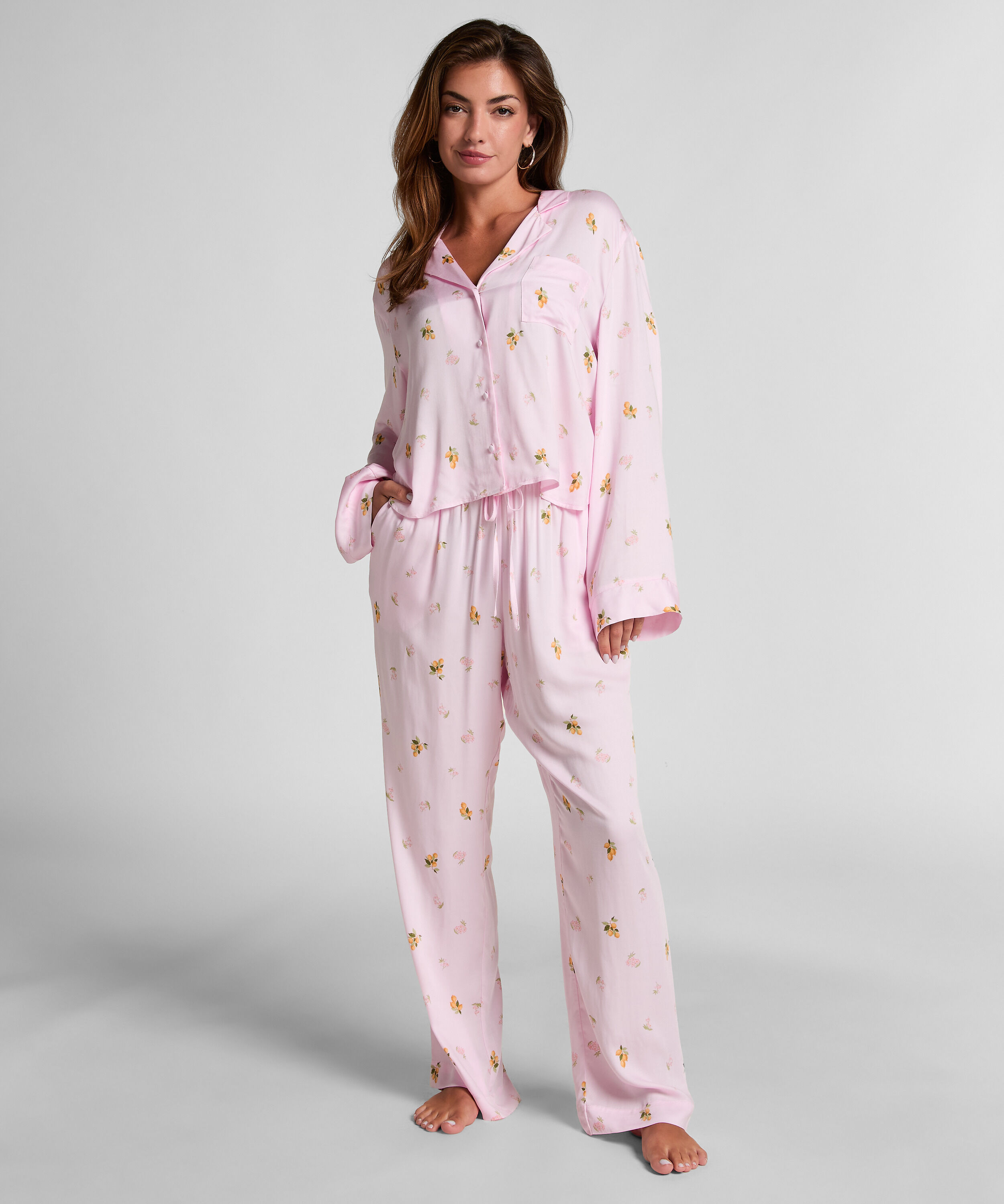 Pantalon Satin, Rose Pantalon Satin, Rose