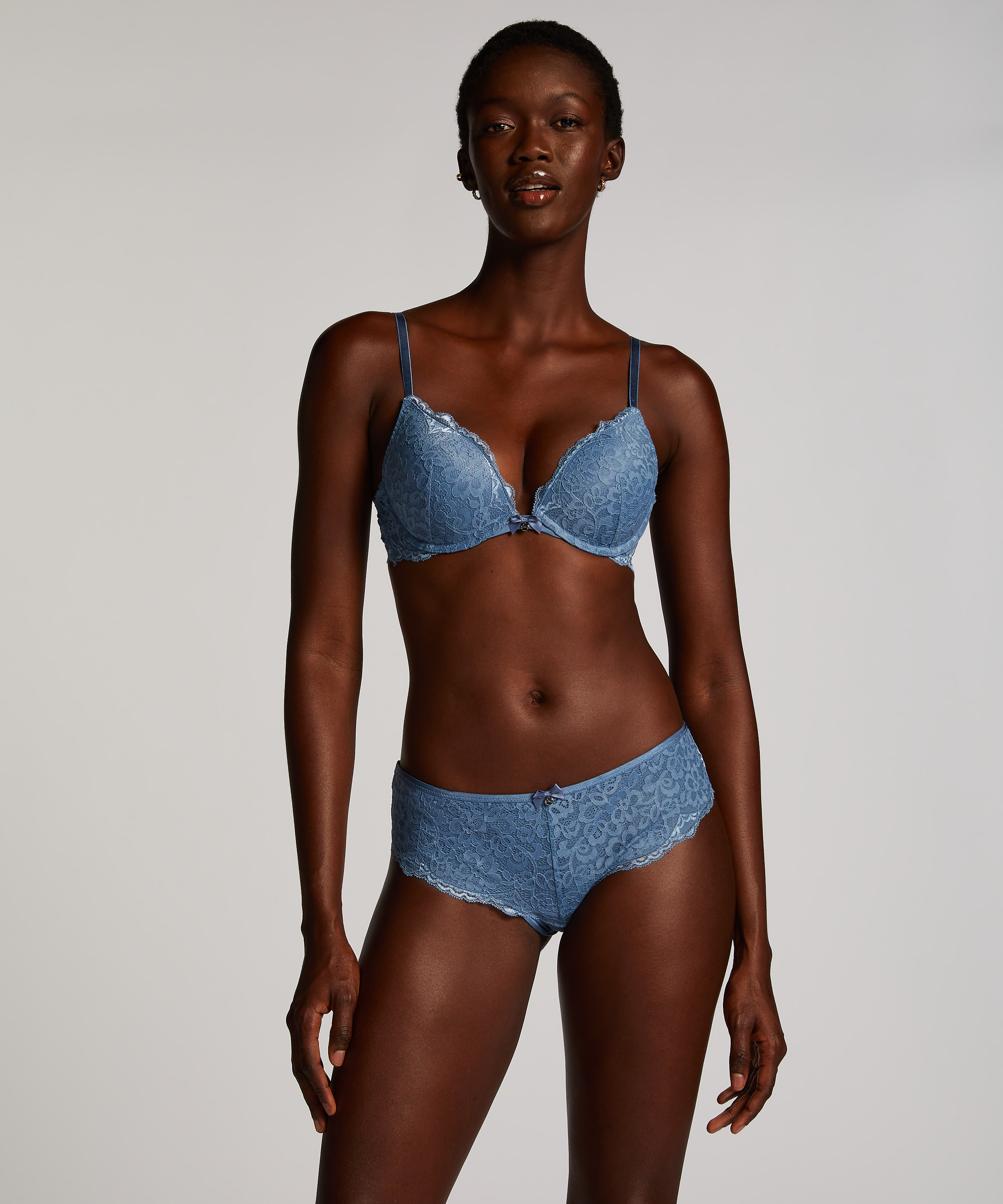 Soutien-gorge &agrave; armatures pr&eacute;form&eacute; push-up Marine, Bleu, main