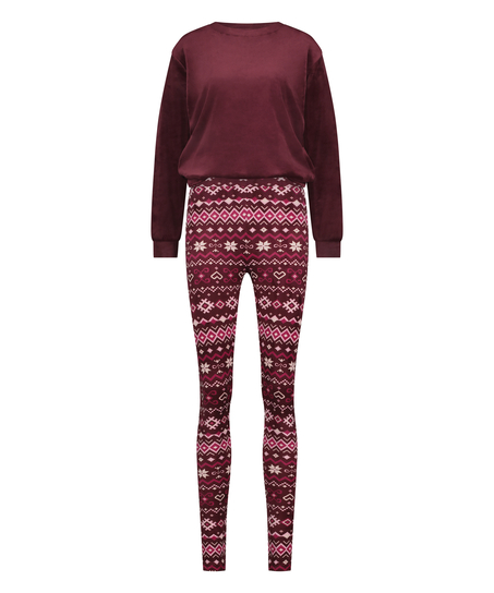 Pyjama avec sac, Rouge