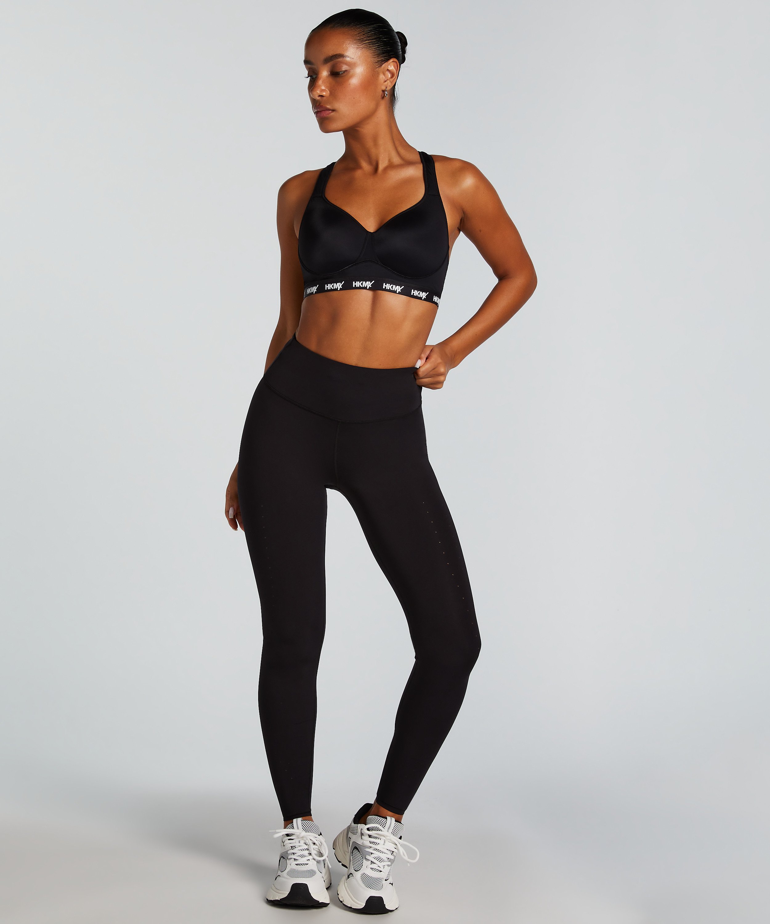 HKMX Soutien-gorge de sport The All Star Maintien niveau 2, Noir, main