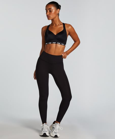 HKMX Soutien-gorge de sport The All Star Maintien niveau 2, Noir