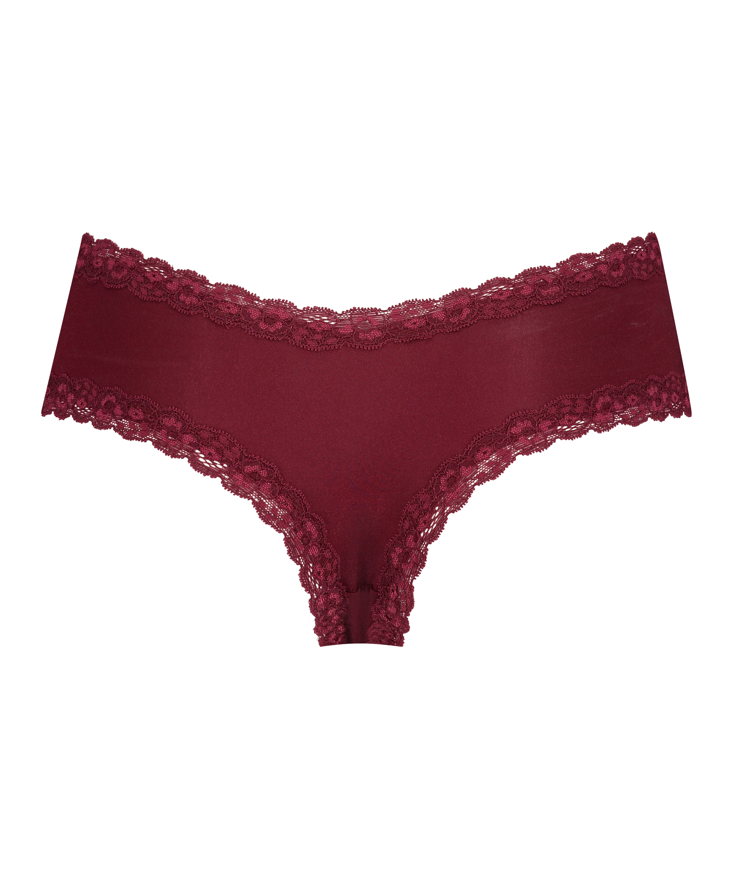 Slip br&eacute;silien V-shape micro, Rouge, main
