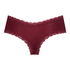 Slip br&eacute;silien V-shape micro, Rouge
