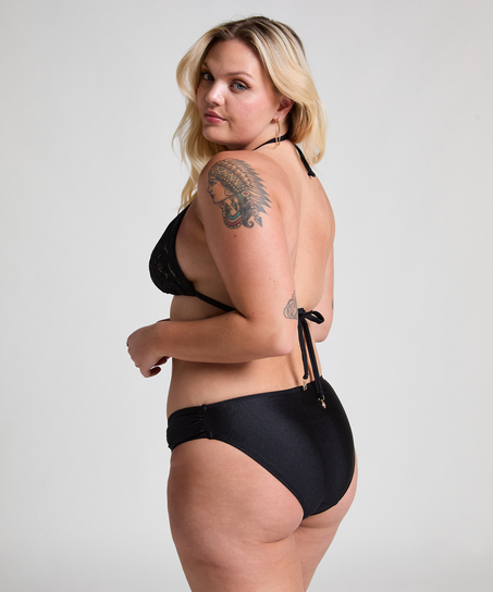 Bas de bikini Boho Rio, Noir