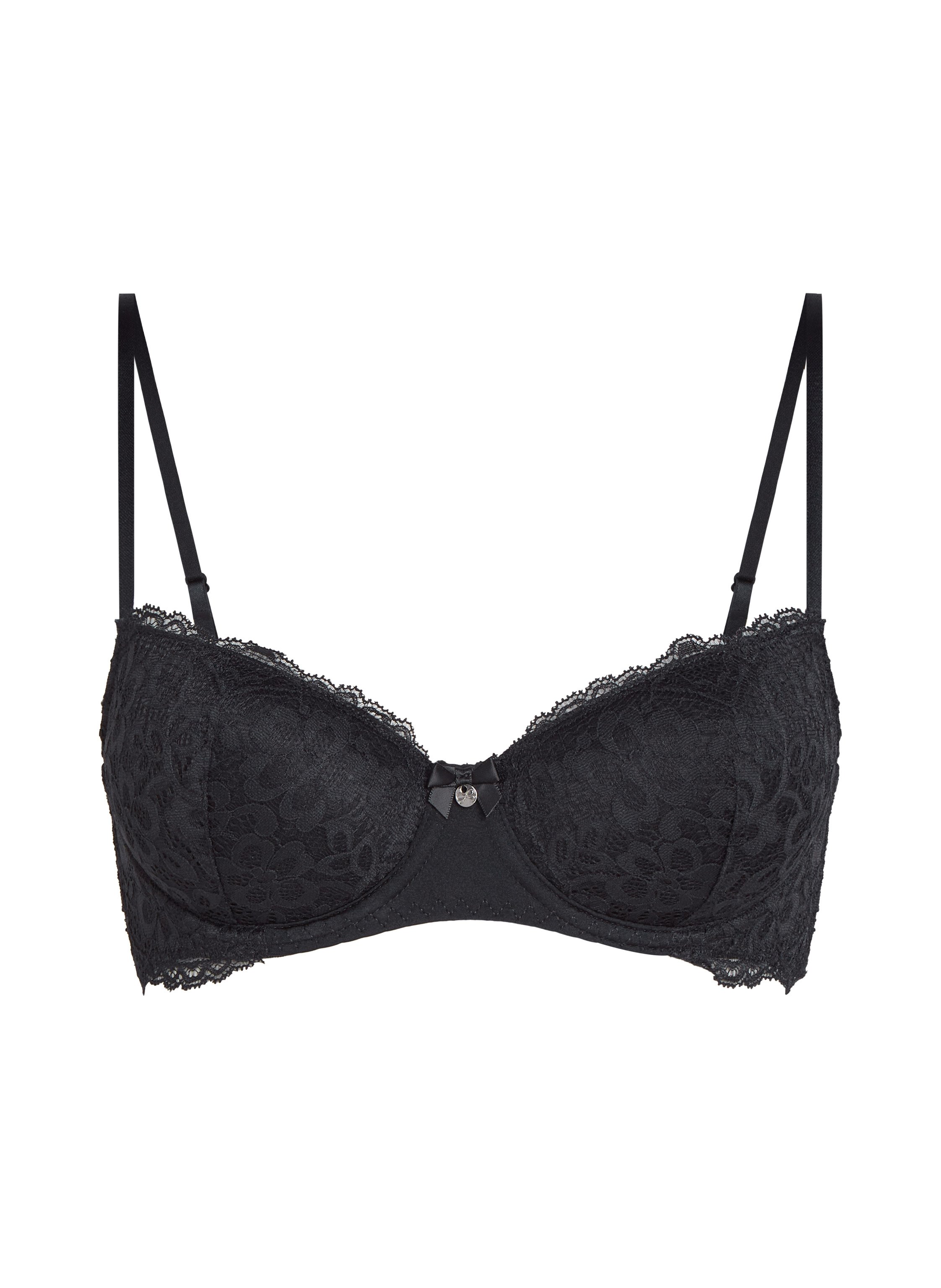 Soutien-gorge à armatures préformé Marine, Noir, main
