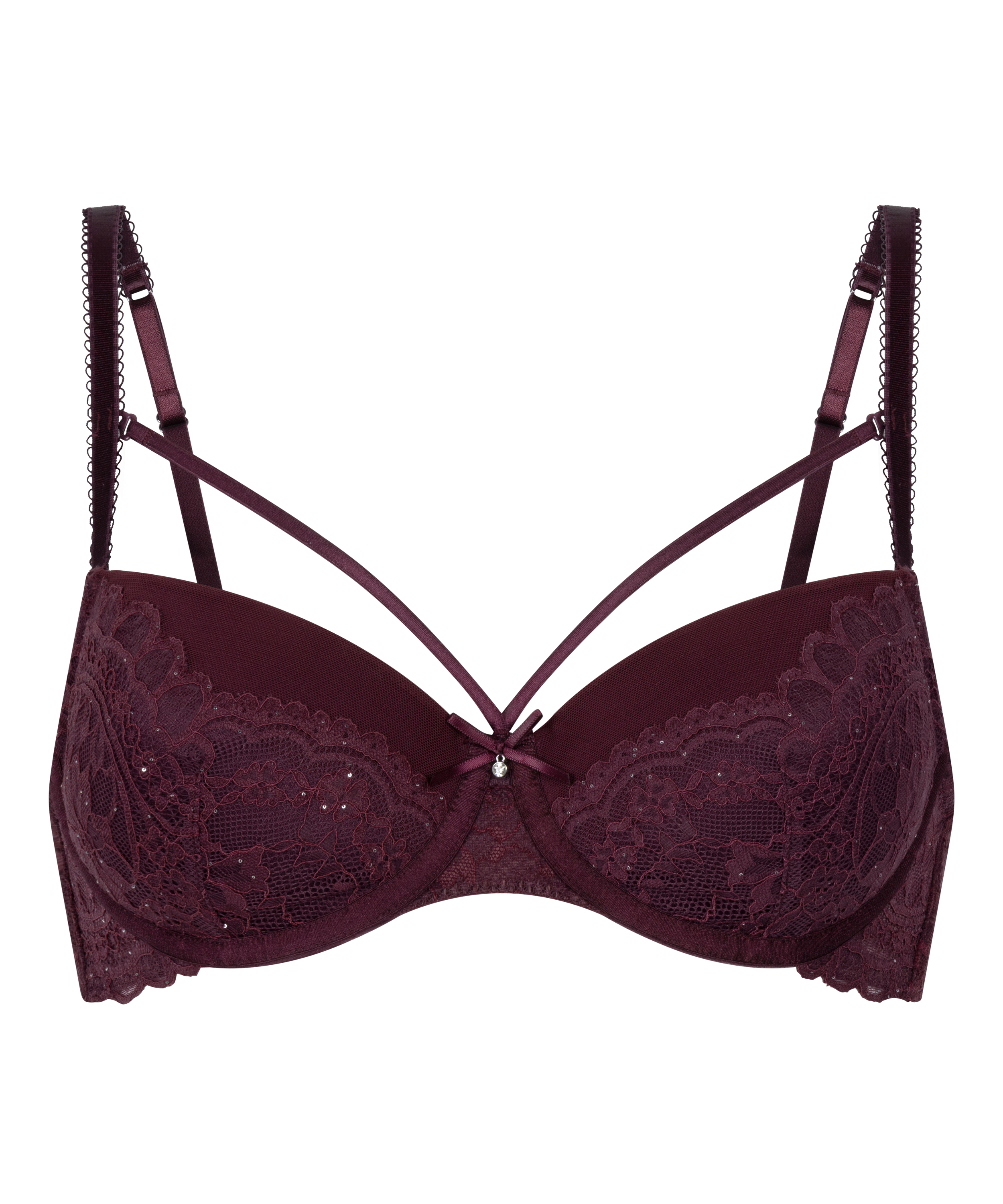 Soutien-gorge à armatures préformé Isadora, Rouge, main
