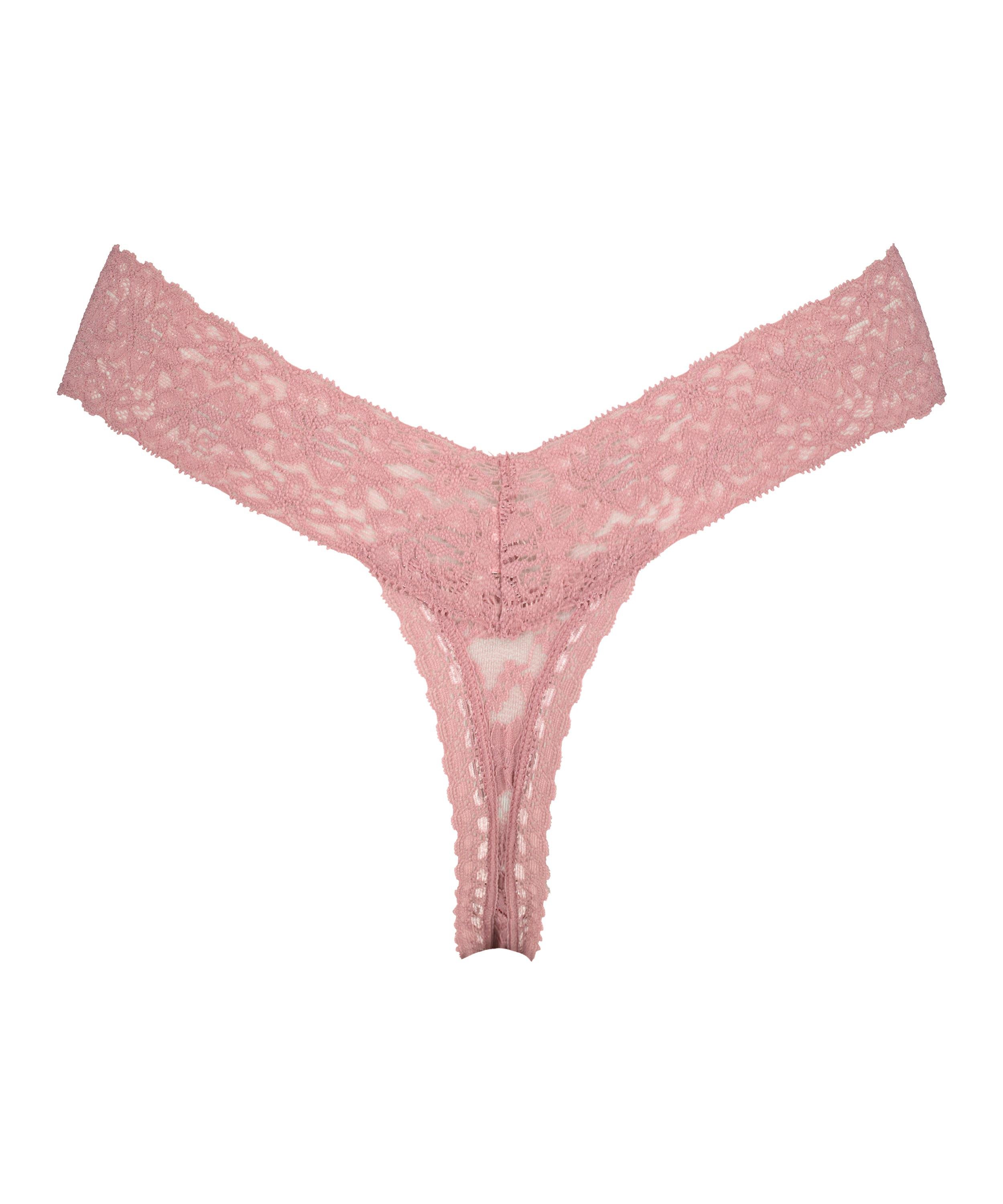 String en V taille extra basse, Violet, main