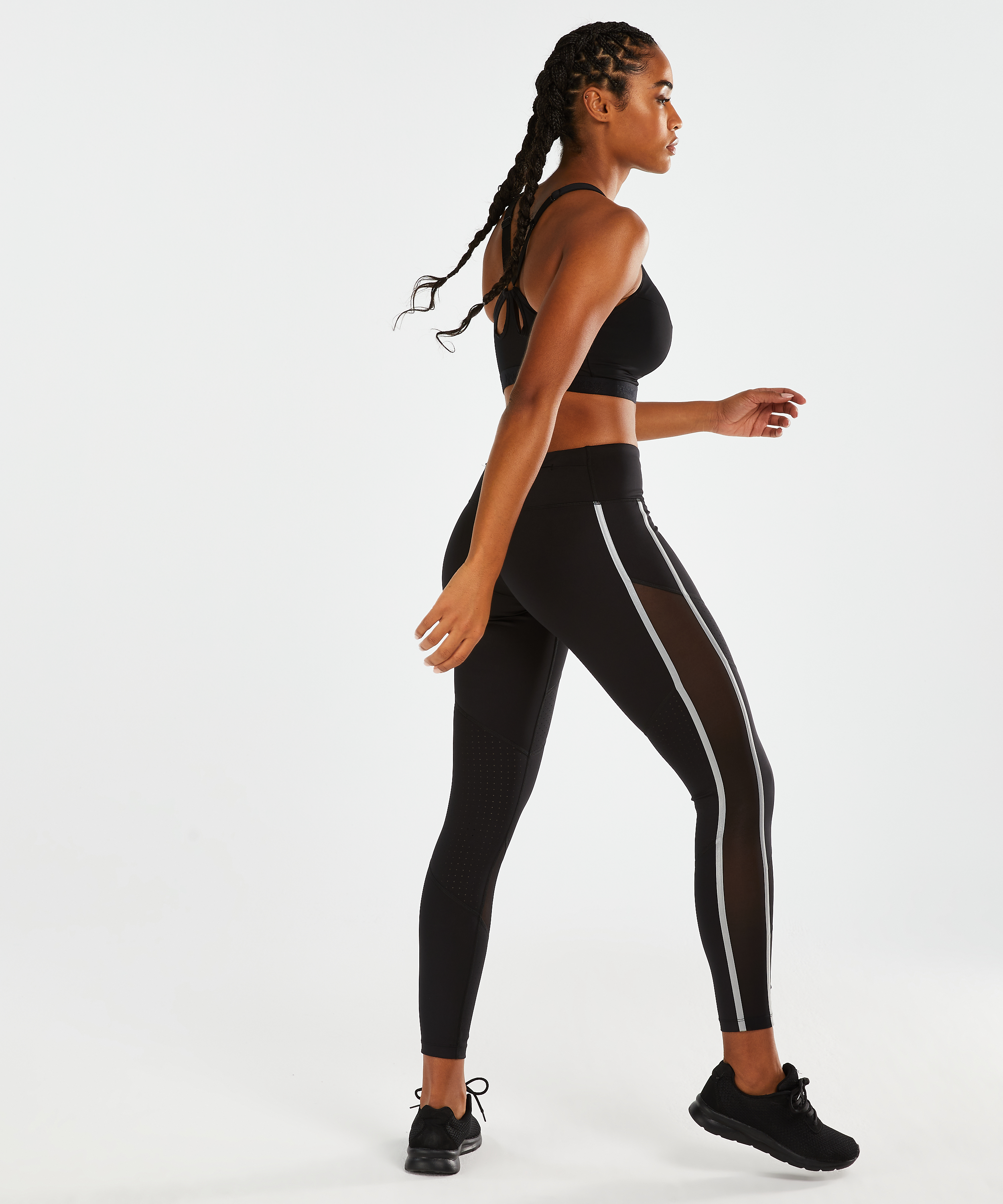 Legging de sport taille régulière HKMX, Noir, main