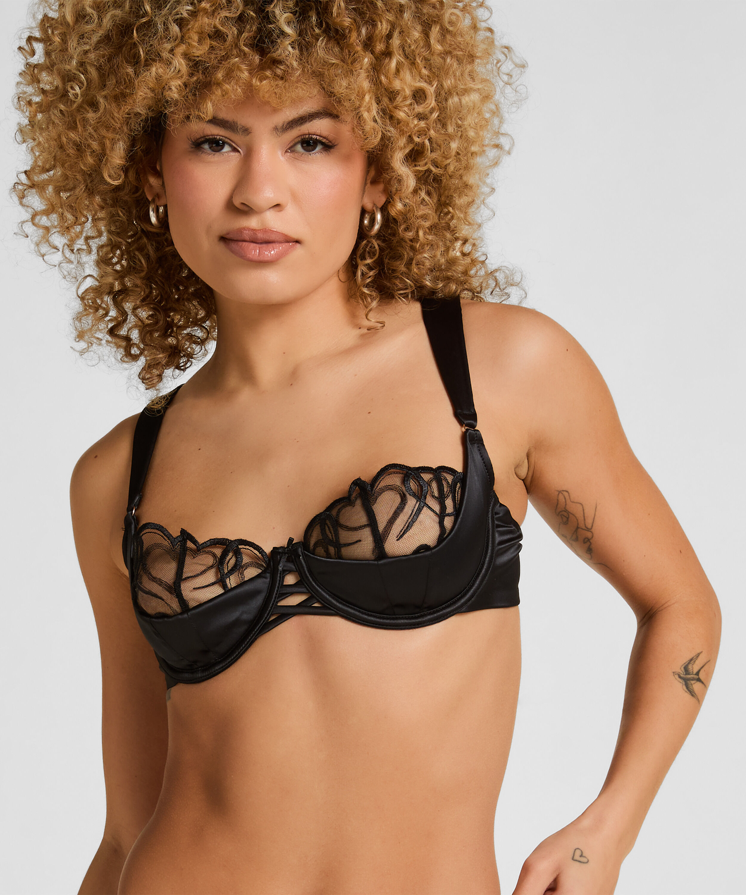 Soutien-Gorge Olivia Armatures Sans Rembourrage, Noir