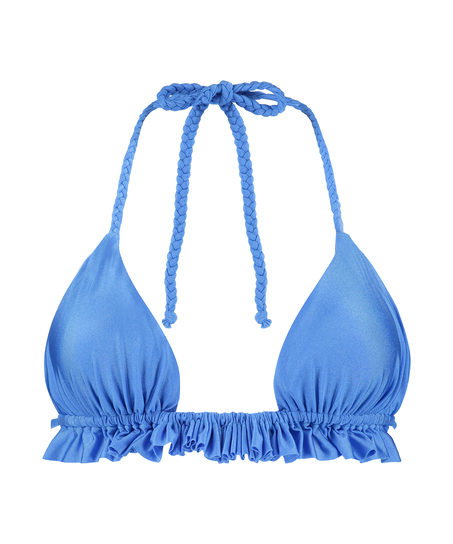 Haut de bikini triangle Suze, Bleu