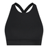 HKMX Brassière de sport de niveau 1, Noir