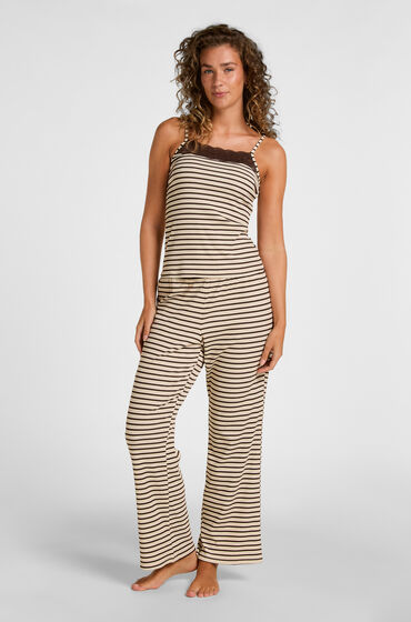 Hunkemöller Ensemble Pyjama en Dentelle Marron