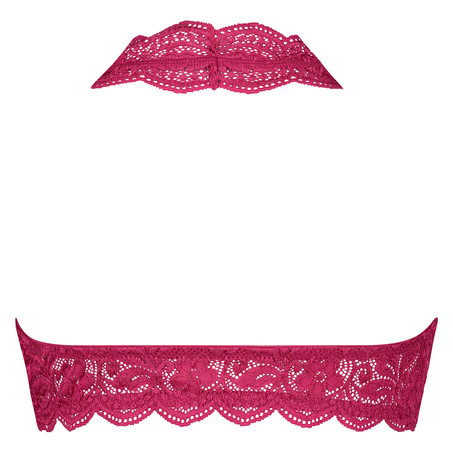 Brassière Halter Lace, Rose
