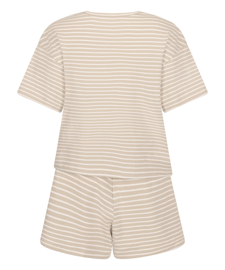 Pyjama-Set Jersey, Beige