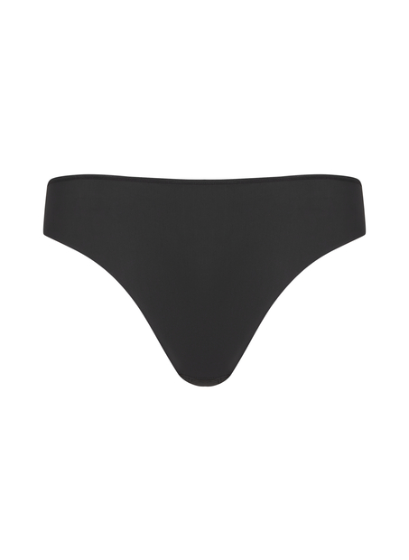 Slip brésilien invisible Stripe mesh, Noir