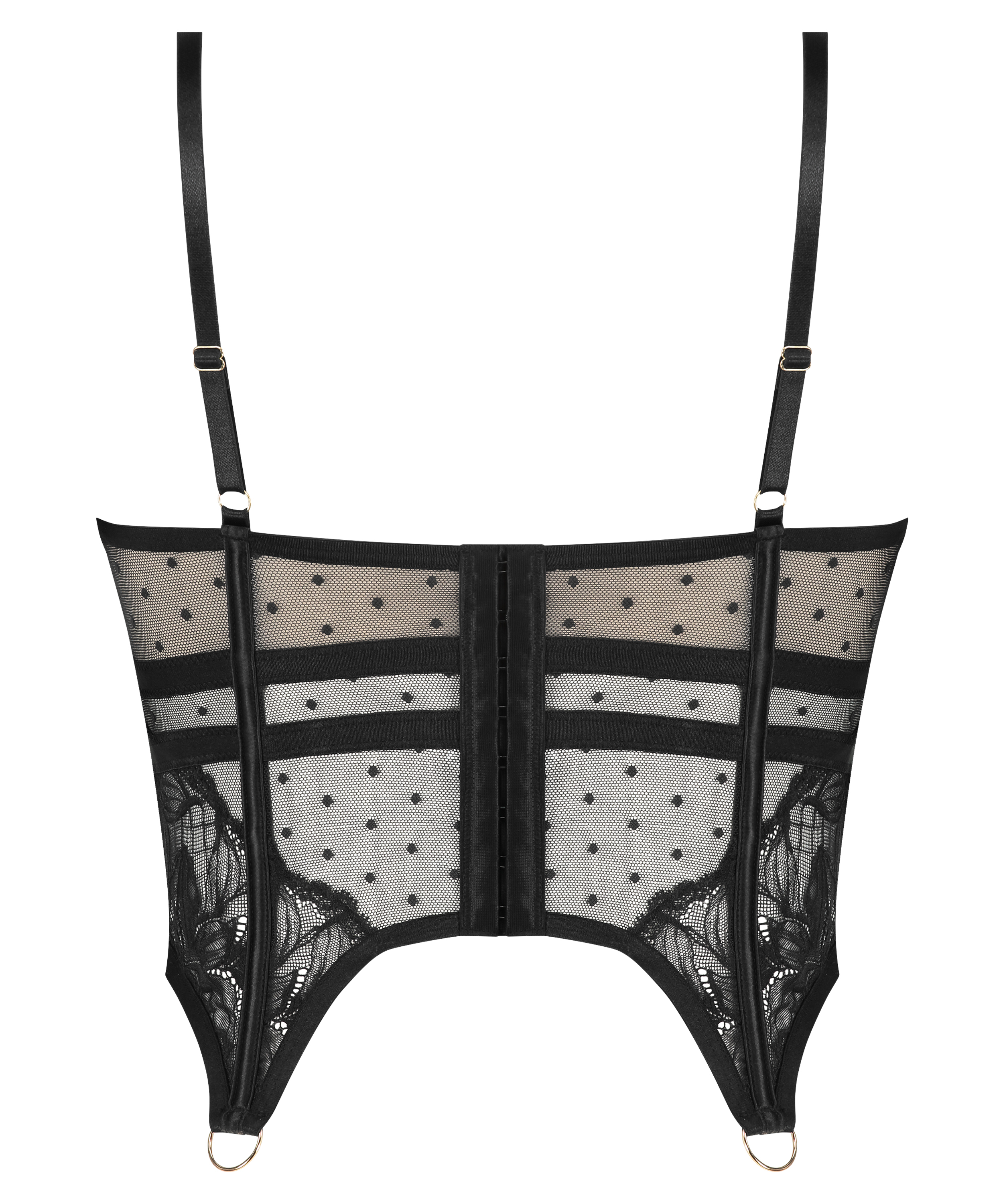 Bustier Lulu, Noir, main