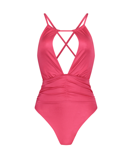 Maillot de bain échancré Grenada, Rose