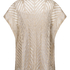 Caftan de plage à sequins, Beige