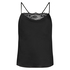 Camisole satin, Noir
