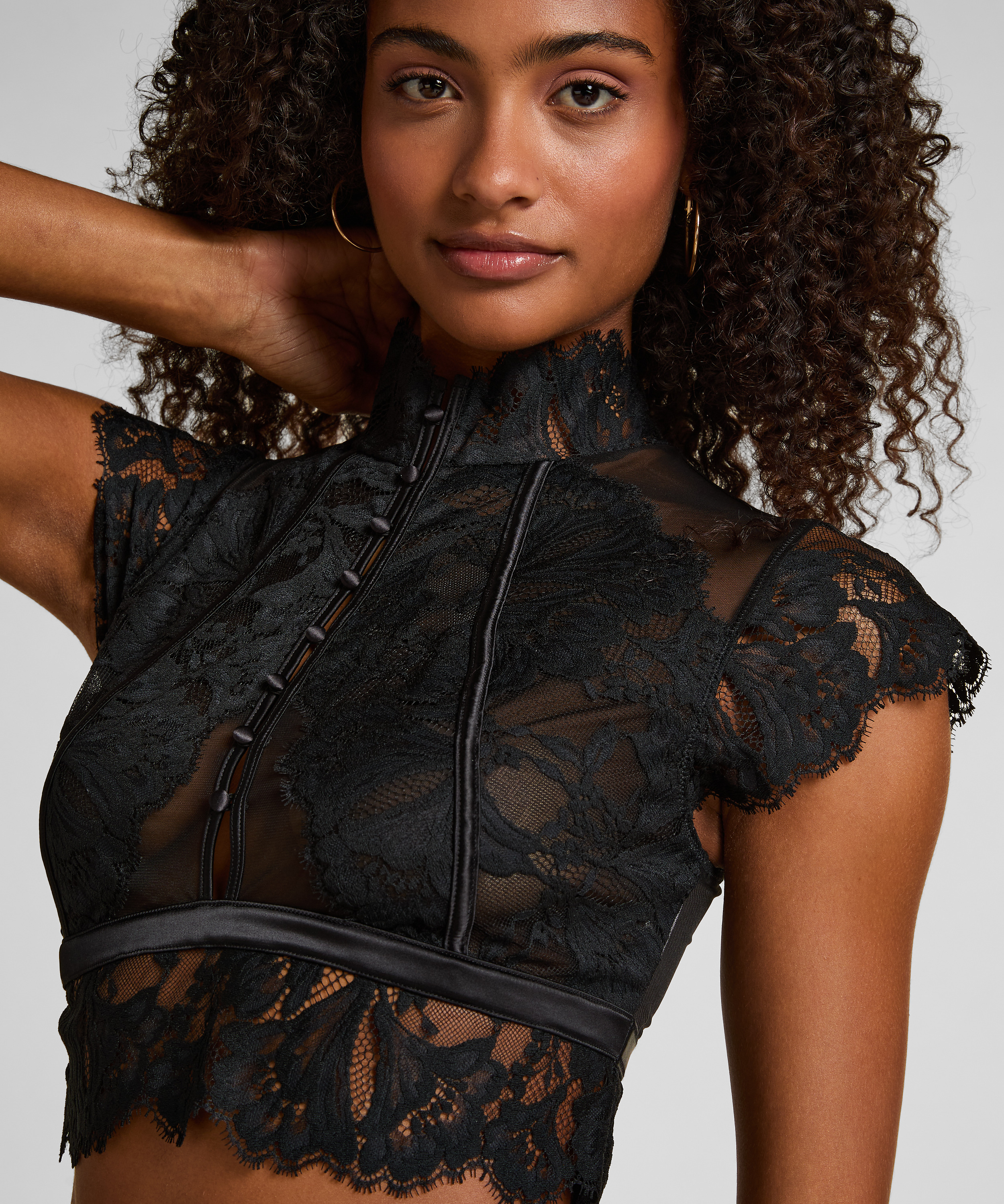 Brassière Amelia, Noir, main