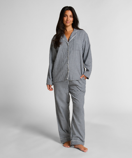 Haut de pyjama Flanel Essentials, Bleu