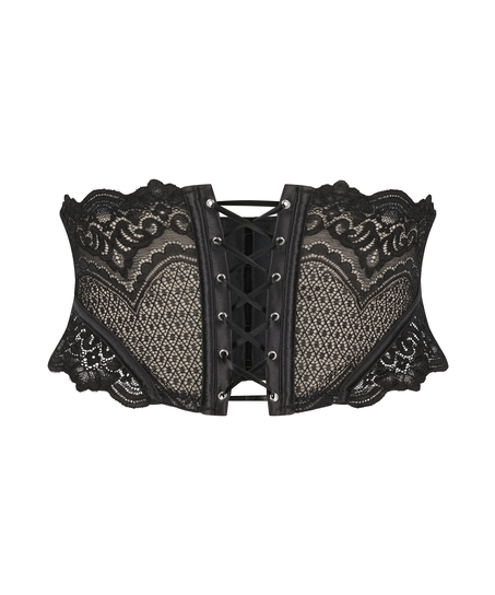 Corset waspie Lotta, Noir
