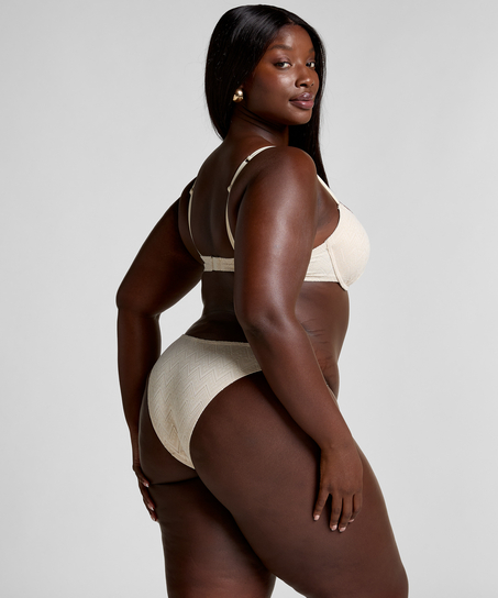 Slip de Bikini Crochet, Blanc