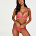 Soutien-gorge &agrave; la palangre &agrave; armatures pr&eacute;form&eacute; push-up Ellie, Rouge