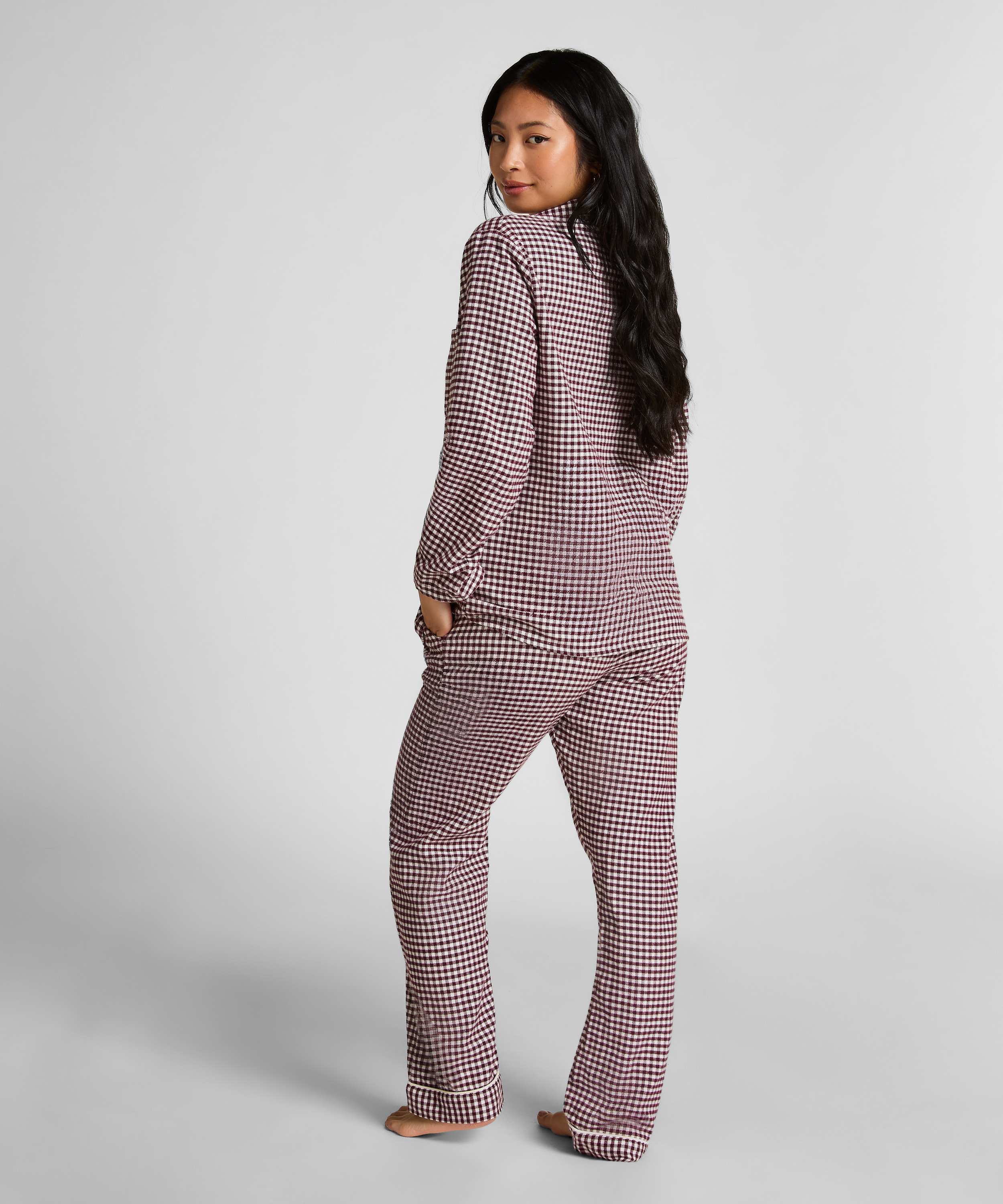 Haut de pyjama Flanel Essentials, Violet, main