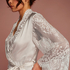 Kimono All Over Lace, Blanc