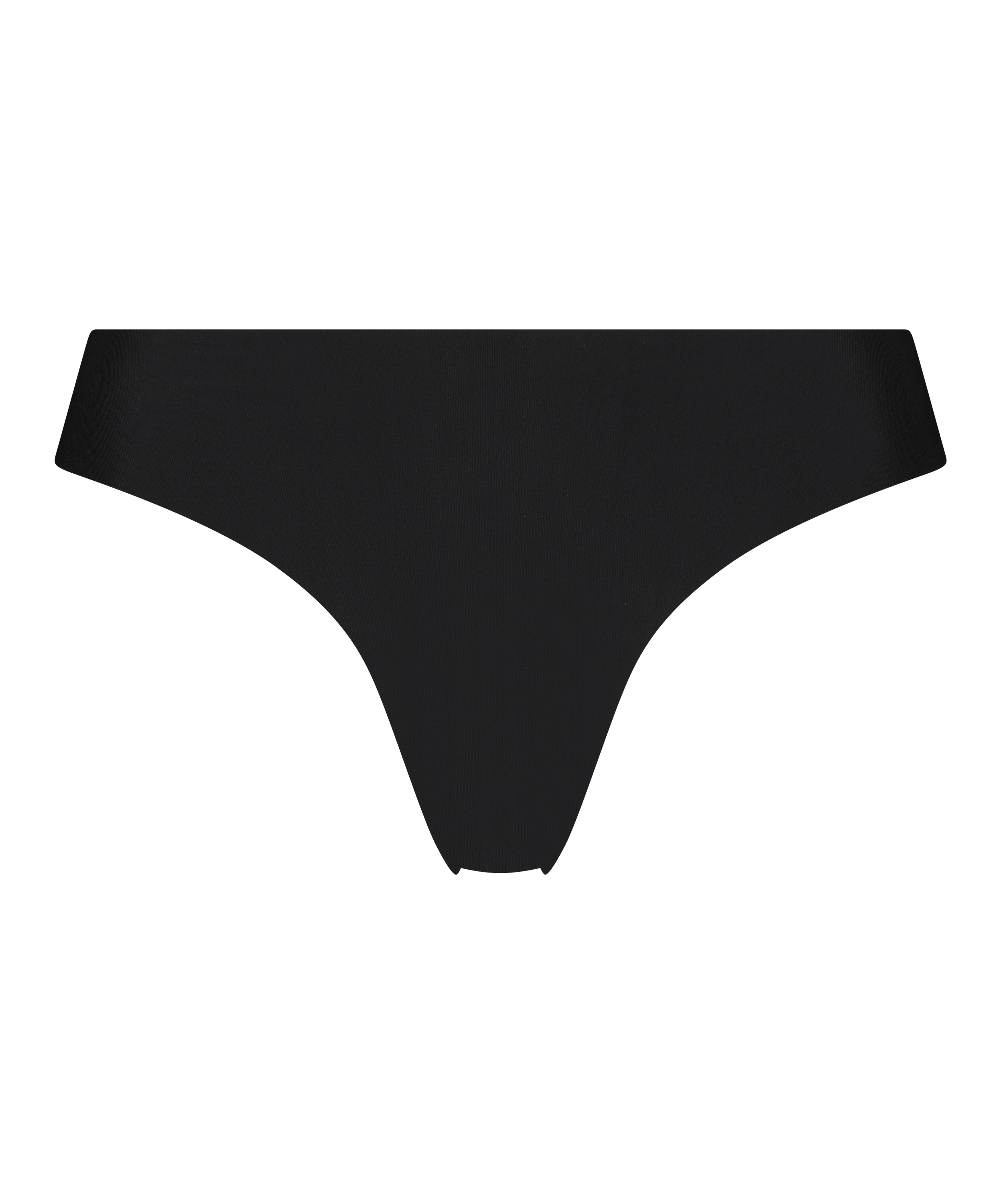 Slip brésilien invisible Fishnet, Noir, main