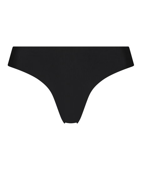 Slip brésilien invisible Fishnet, Noir