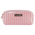 Trousse de maquillage Plastic Stripe, Rose